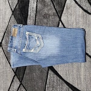 BKE CULTURE LONG BOOT-CUT DENIM JEAN